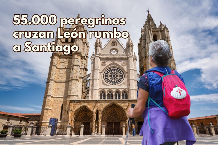 Más de 55.000 peregrinos cruzan León en su paso hacia Santiago